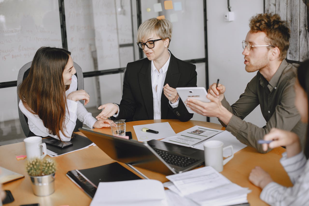 Image abstraite représentant les services de formation en leadership